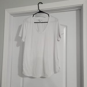 Athleta White Large Tee